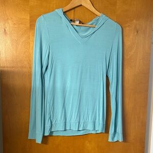 Victoria's Secret Aqua V-Neck Hoodie